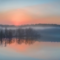 Watercolor Dawn — Jordan Lake, NC © jj raia
