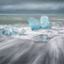 Storm Surf at Diamond Beach — Iceland © jj raia